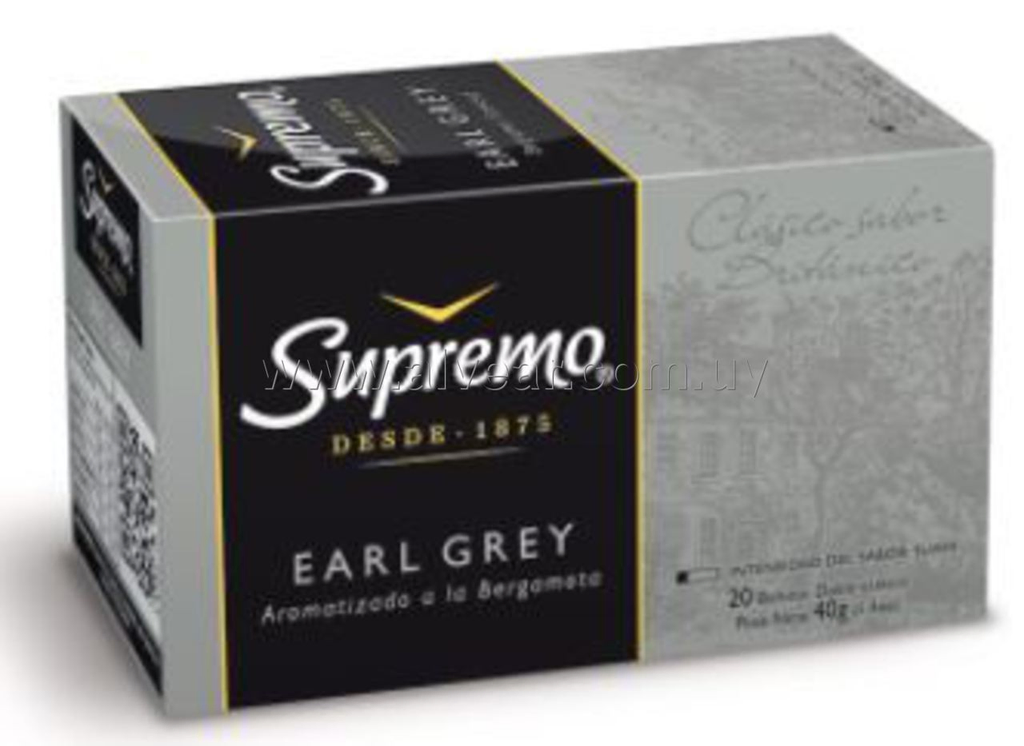 TE SUPREMO EARL GREY BERGAMOTA 20 SOBRES - Imagen principal