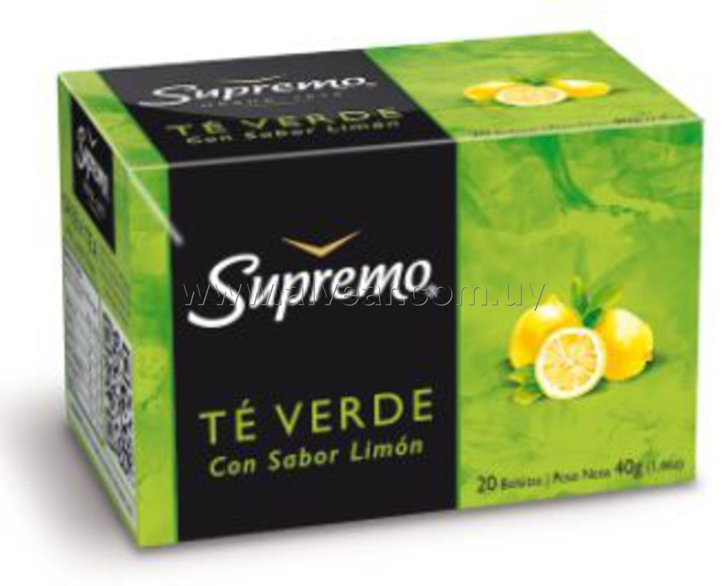 TE SUPREMO VERDE CON LIMON 20 SOBRES - Imagen principal