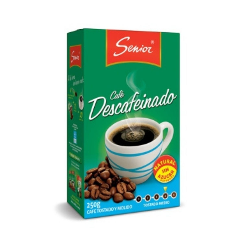 CAFE SENIOR DESCAFEINADO 250 GR