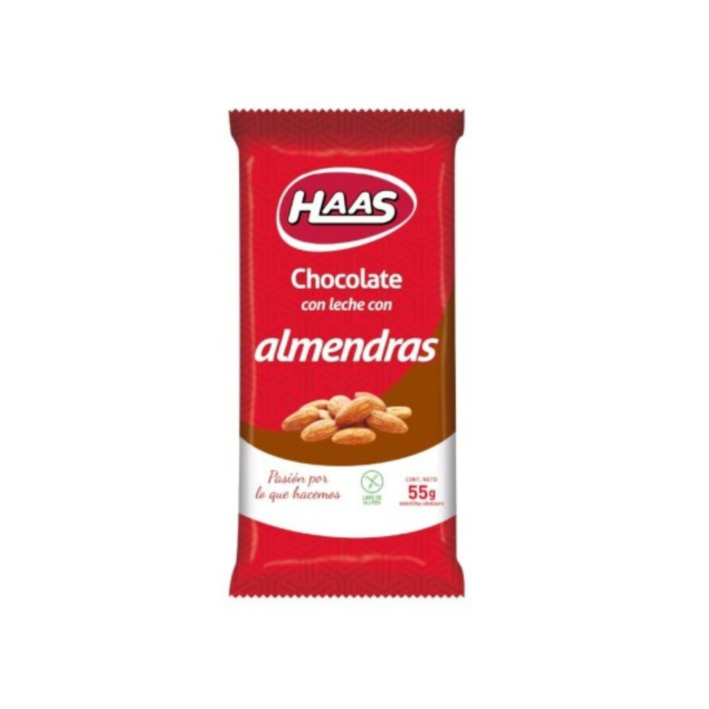 TABLETA HAAS ALMENDRAS 55 GR - Imagen principal
