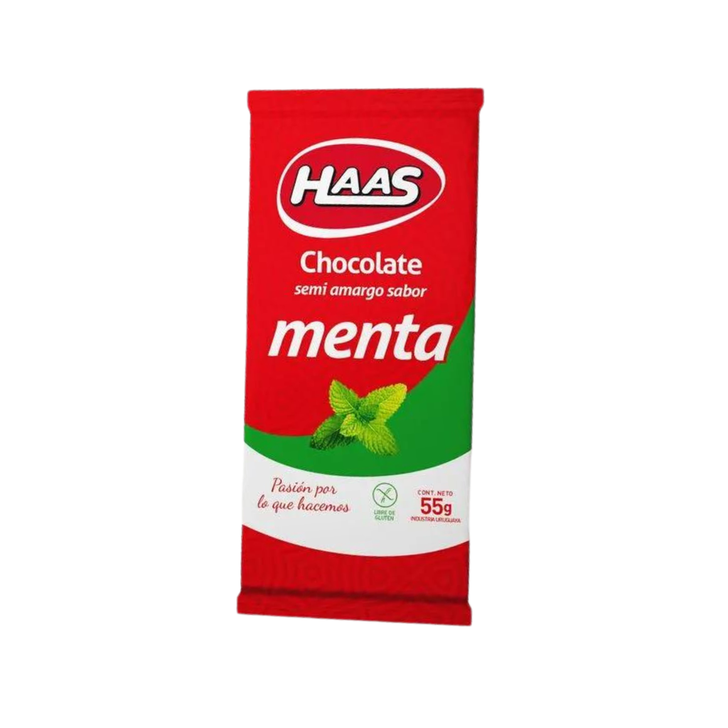 TABLETA HAAS MENTA 55 GR - Imagen principal