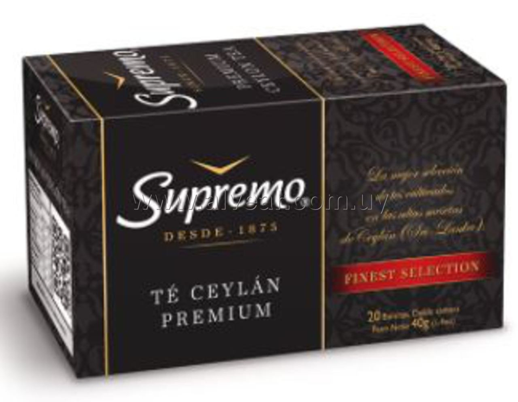 TE SUPREMO PREMIUN CEYLAN NEGRO 20 SOBRES - Imagen principal
