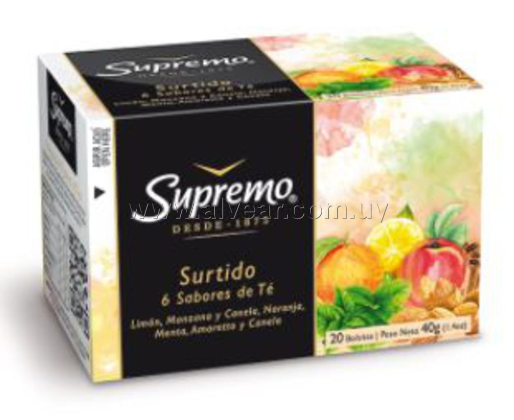TE SUPREMO SURTIDO SABORIZADOS 20 SOBRES - Imagen principal