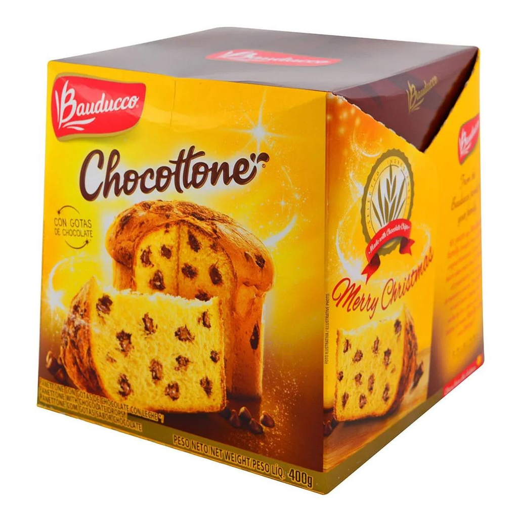 Panettone bauducco con chispas de chocolate 400 gr