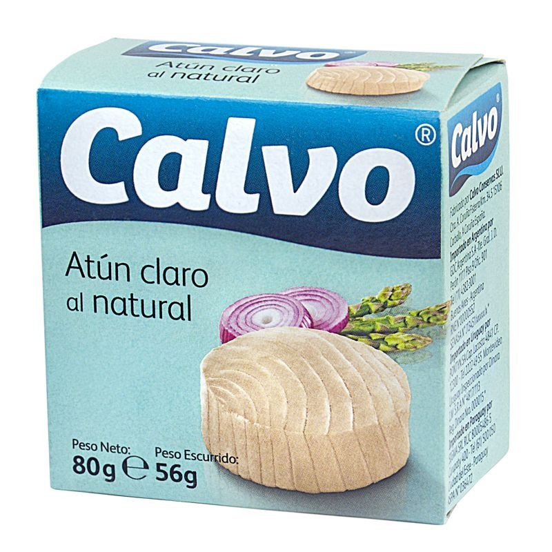 ATUN AL NATURAL CALVO 80 GR