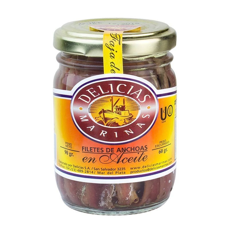 Anchoas delicias en aceite 90 gr