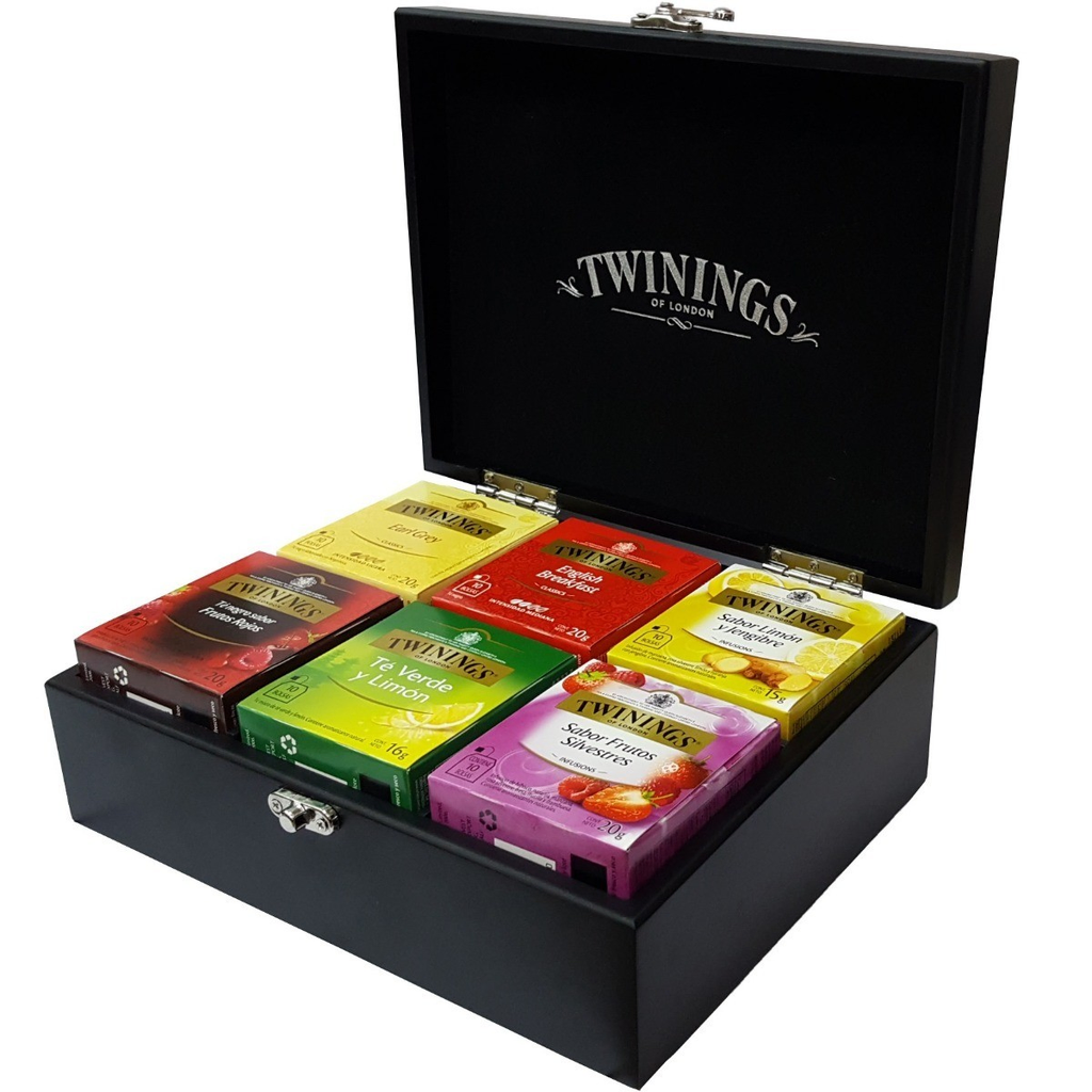 Caja de madera te twinings 60 unidades