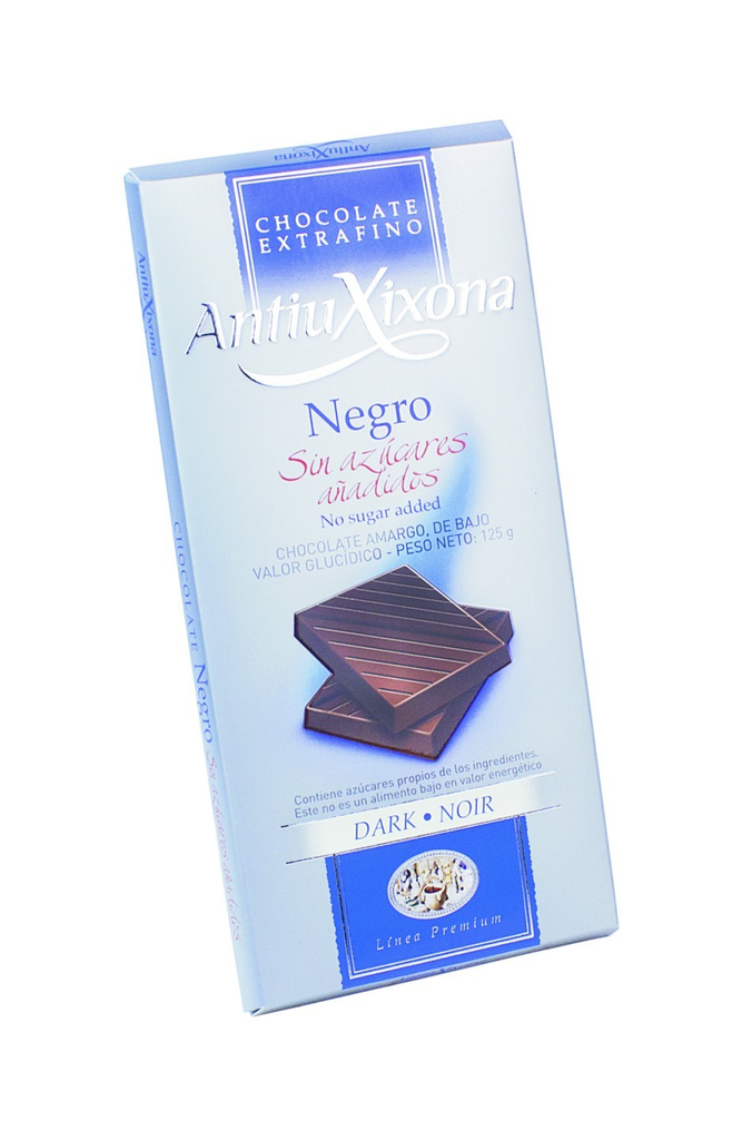 Tableta antiuxixona negro sin azucar 125 gr