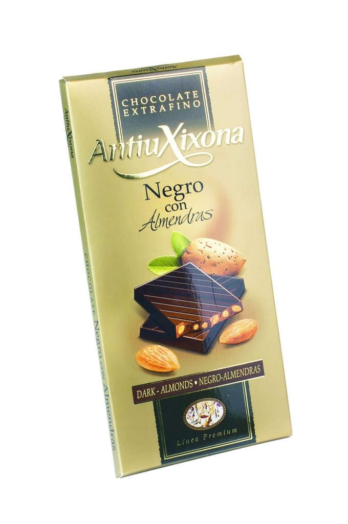 Tableta antiuxixona negro almendras 125 gr