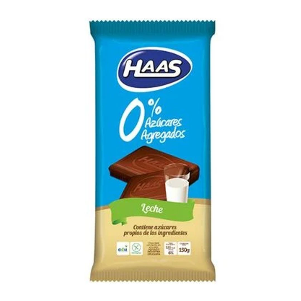 TABLETA HAAS DIET LECHE  150 GR