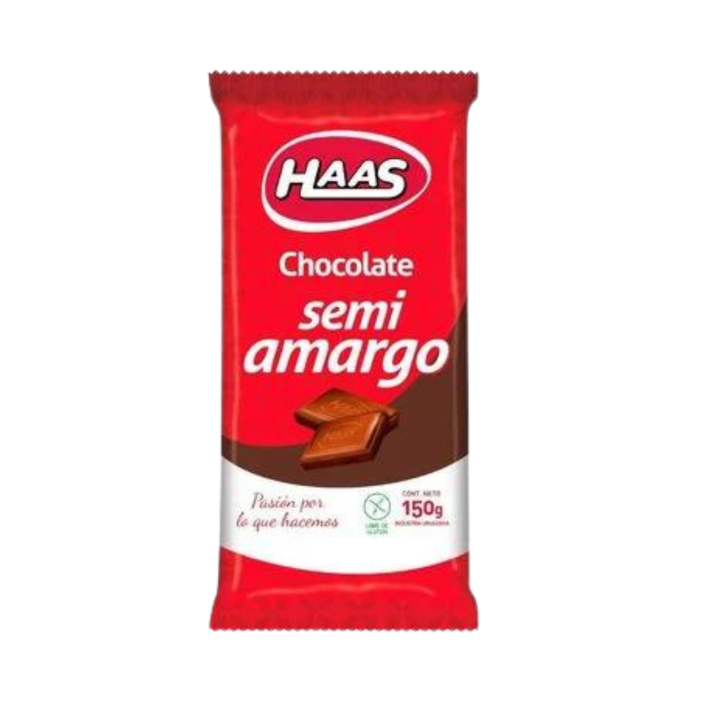 TABLETA HAAS SEMI AMARGO 150 GR - Imagen principal