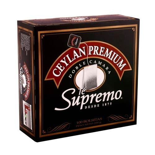 TE SUPREMO PREMIUM CEYLAN NEGRO 100 SOBRES - Imagen principal