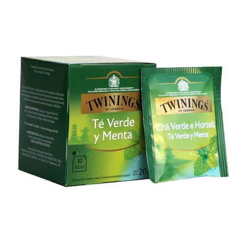 TE TWININGS GREEN MINT 10 SOBRES
