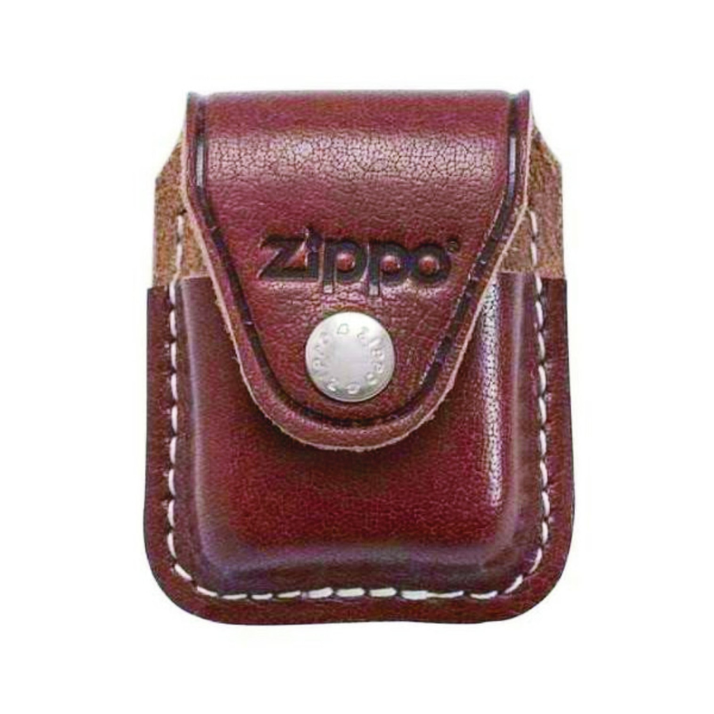Estuche zippo marron c / logo