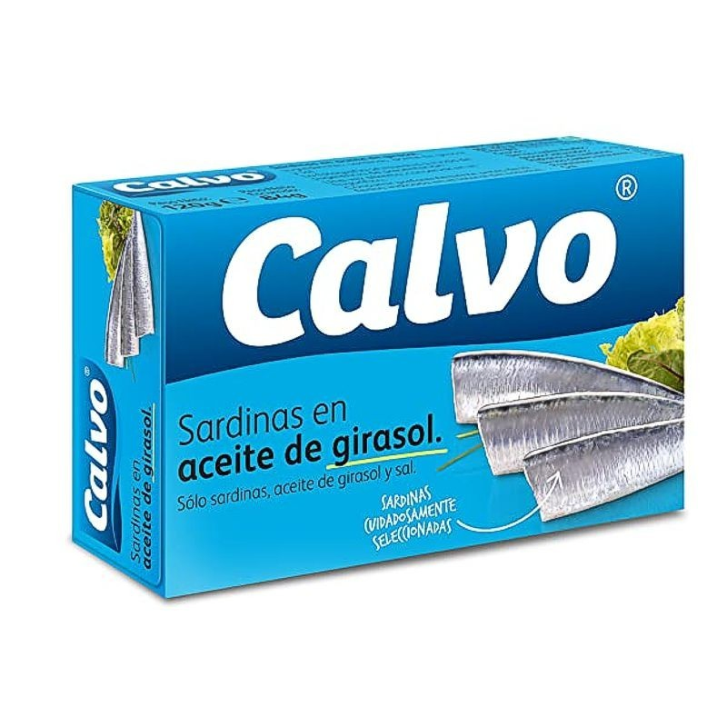 SARDINAS CALVO EN ACEITE DE GIRASOL 120 GR - Imagen principal