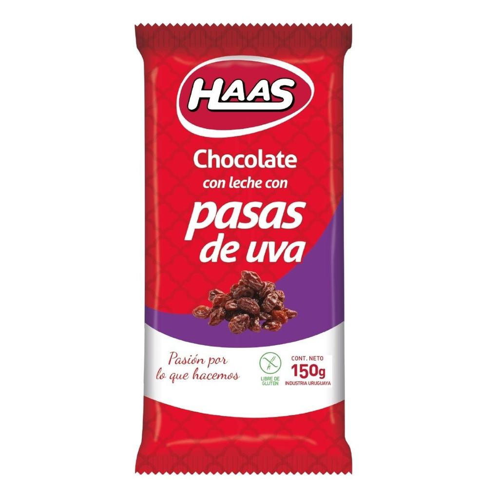 TABLETA HAAS PASAS 150 GR - Imagen principal