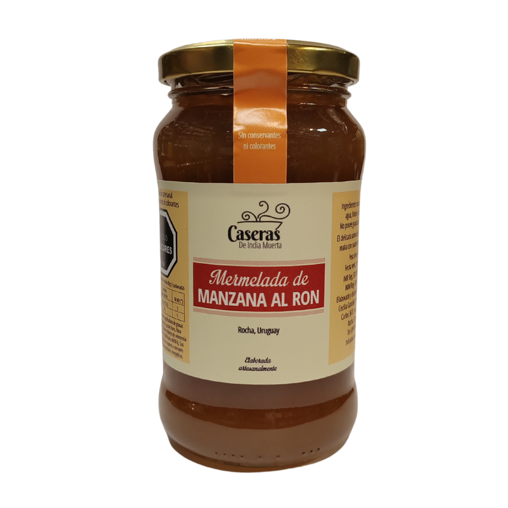 Mermelada india muerta manzana al ron 460 gr