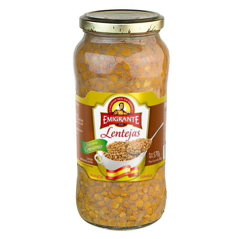LENTEJAS EMIGRANTE COCIDAS 570 GR - Imagen principal