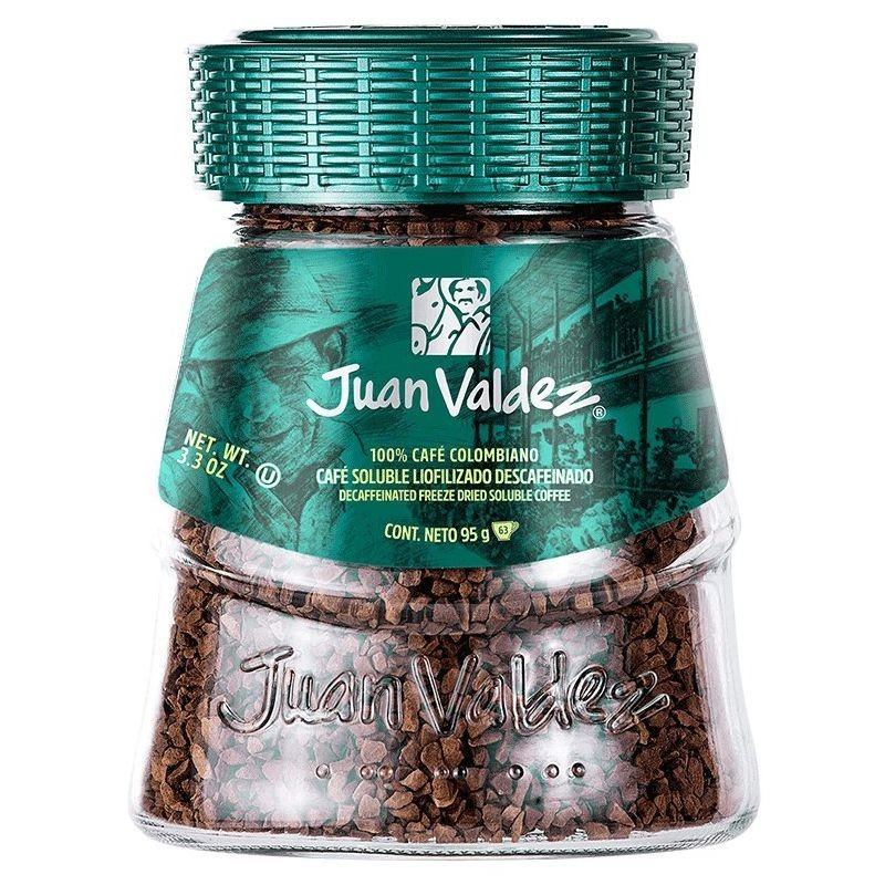 Cafe juan valdez liofilizado descafeinado 95 gr