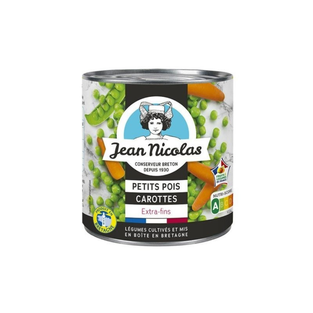Arvejas jean nicolas con zanahorias 400 gr