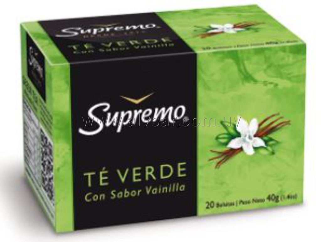 TE SUPREMO VERDE CON VAINILLA 20 SOBRES - Imagen principal