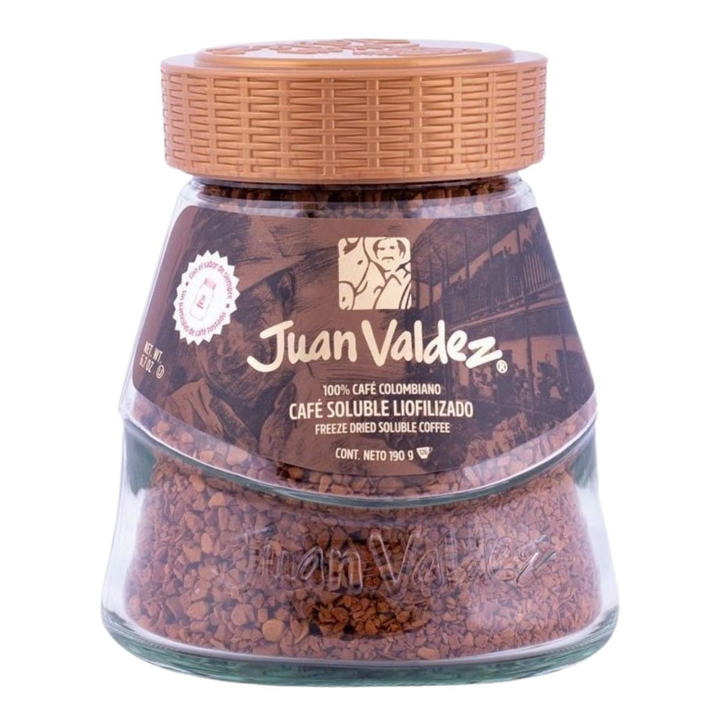 Cafe juan valdez liofilizado 190 gr