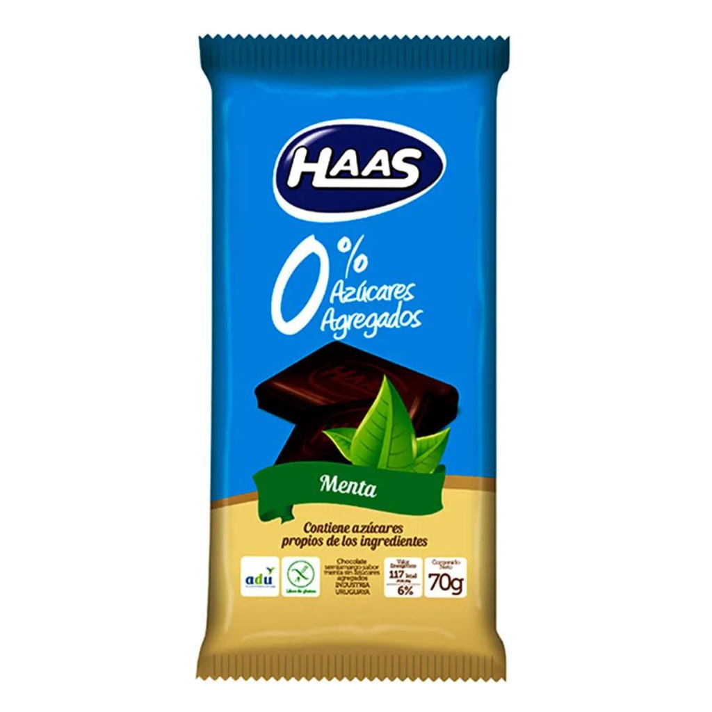 TABLETA HAAS DIET MENTA 70 GR - Imagen principal