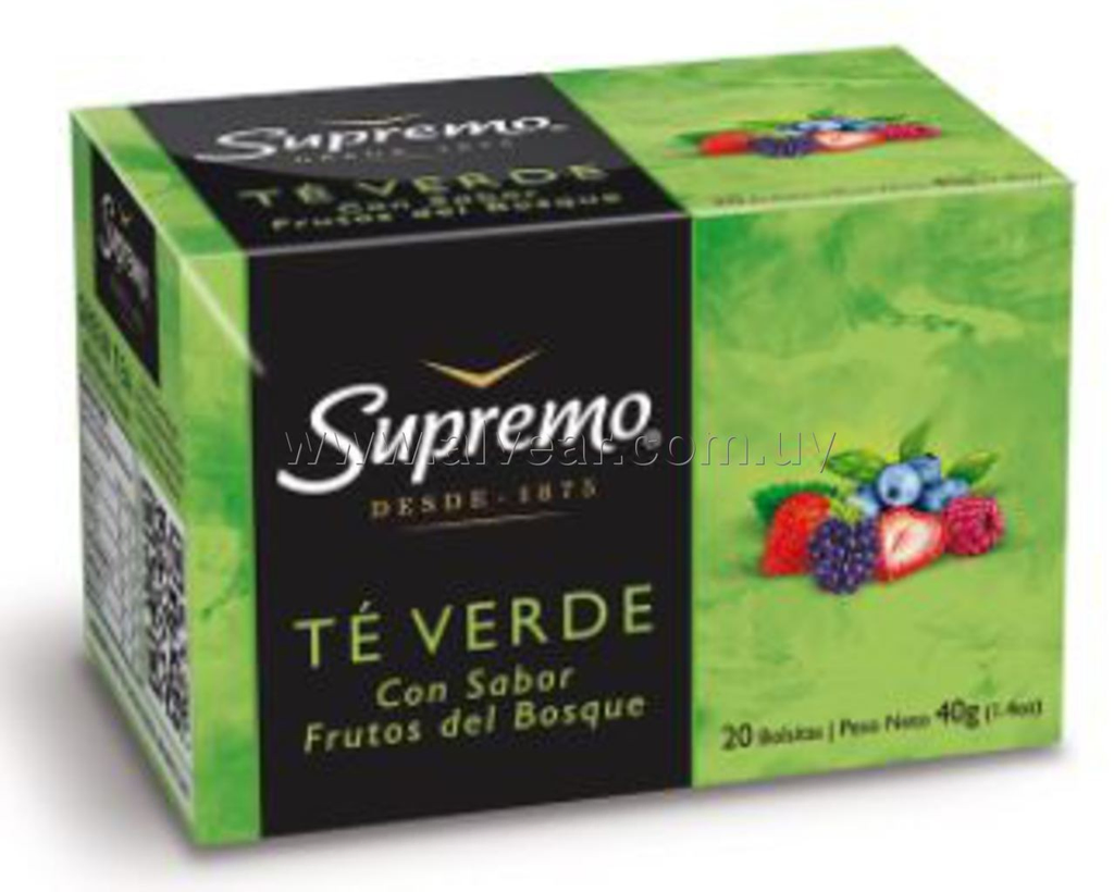 TE SUPREMO VERDE CON FRUTOS DEL BOSQUE 20 SOBRES - Imagen principal