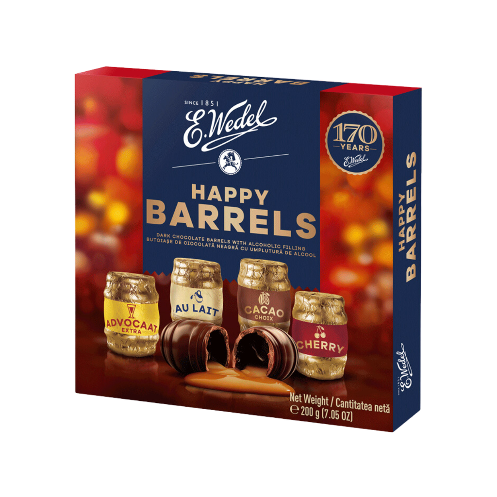 BOMBONERA E.WEDEL BARRELS C/LICOR 200 GR