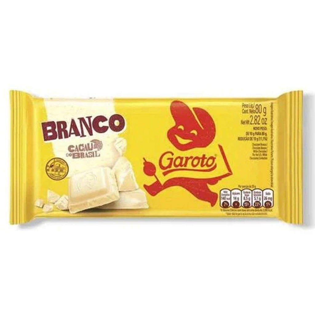 TABLETA GAROTO BLANCO 80 GR - Imagen principal