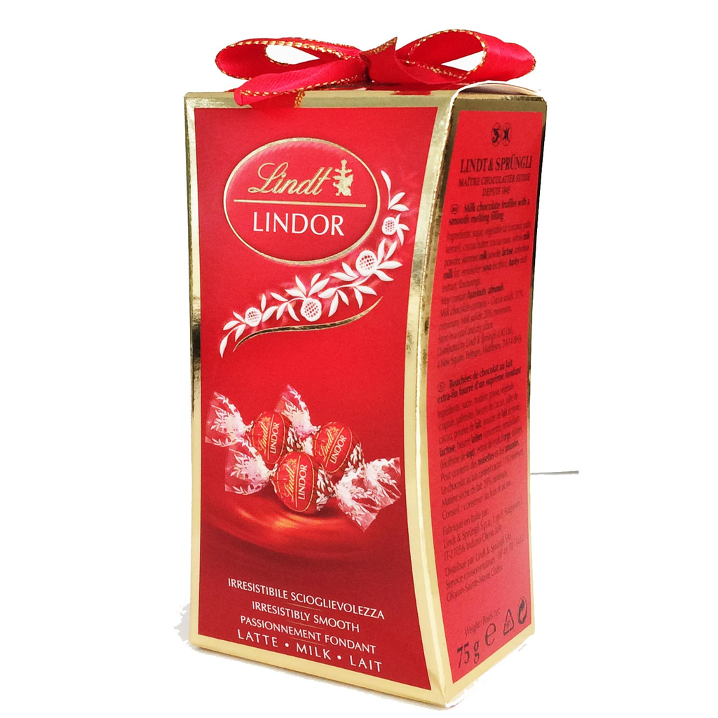 BOMBONERA LINDT LINDOR MILK 75 GR