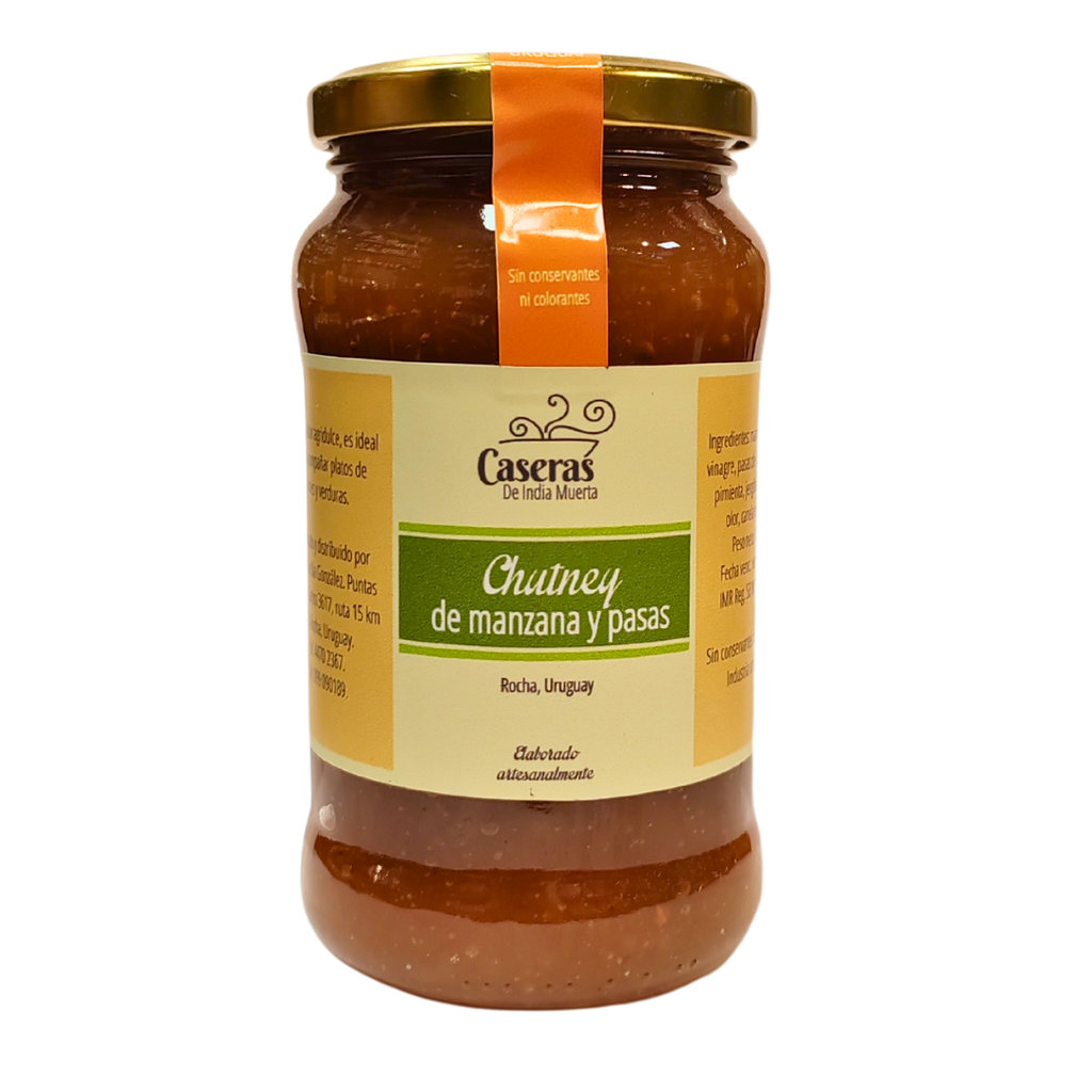 Chutney de manzana y pasas india muerta 460 gr