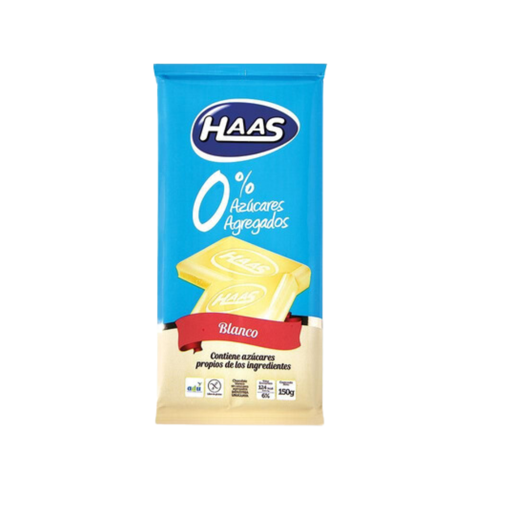 TABLETA HAAS DIET BLANCO 150 GR - Imagen principal