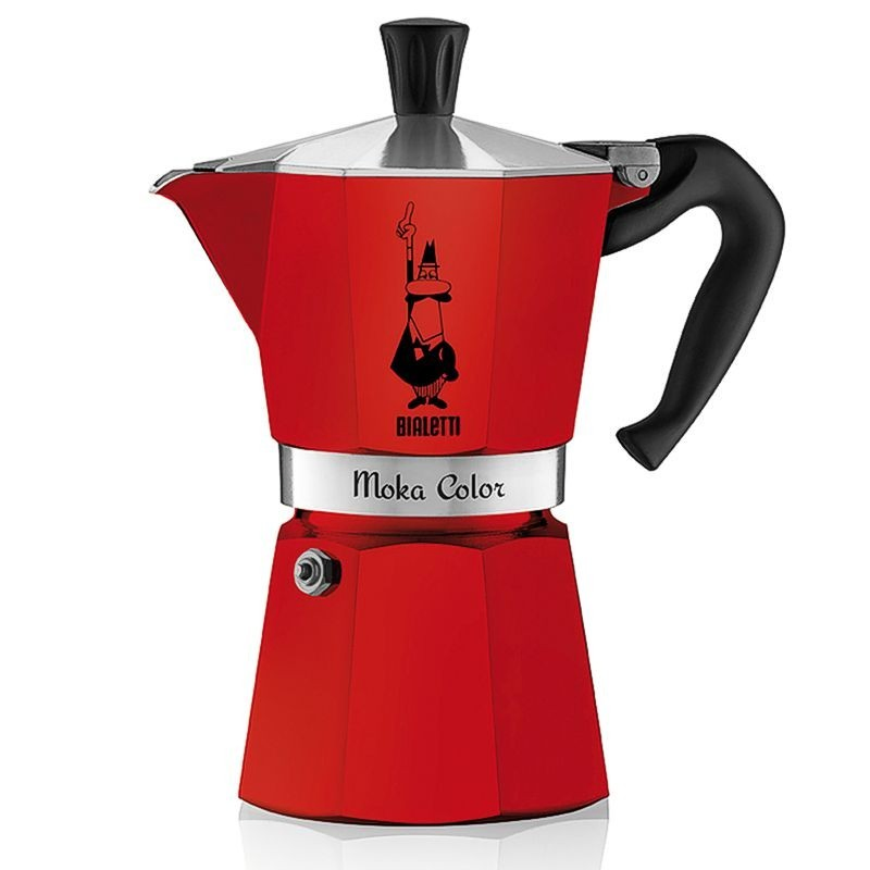 CAFETERA BIALETTI MOKA ROJA 6 TAZAS