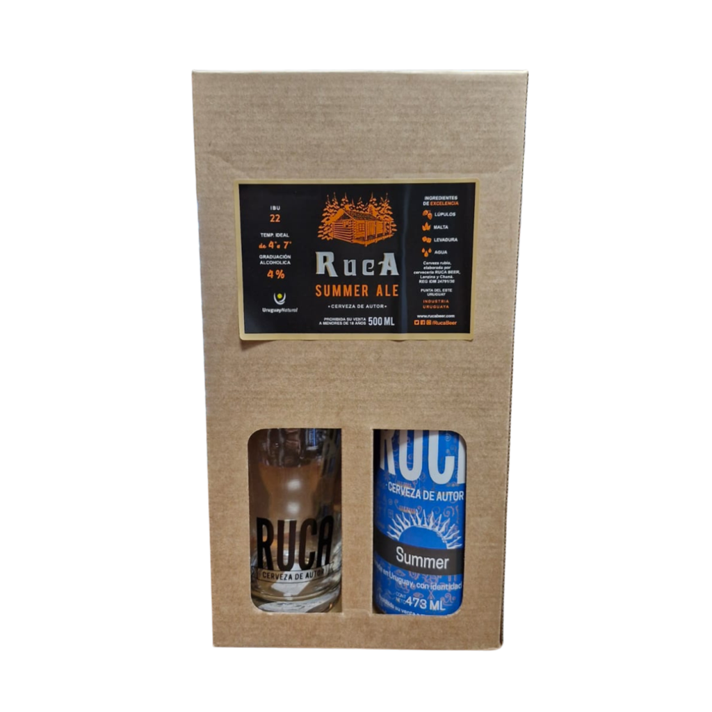 Cerveza ruca 500 ml + vaso