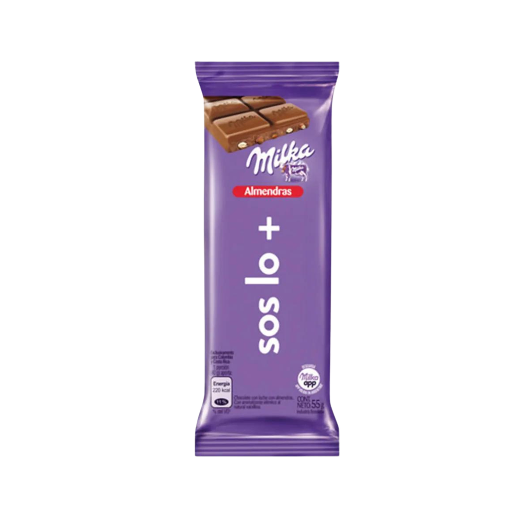 TABLETA MILKA ALMENDRA 55 GR - Imagen principal