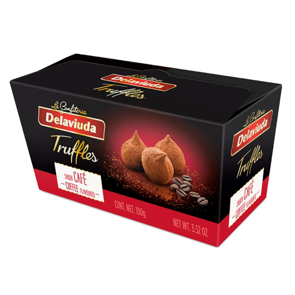 BOMBONERA DELAVIUDA TRUFAS CAFE 100 GR 