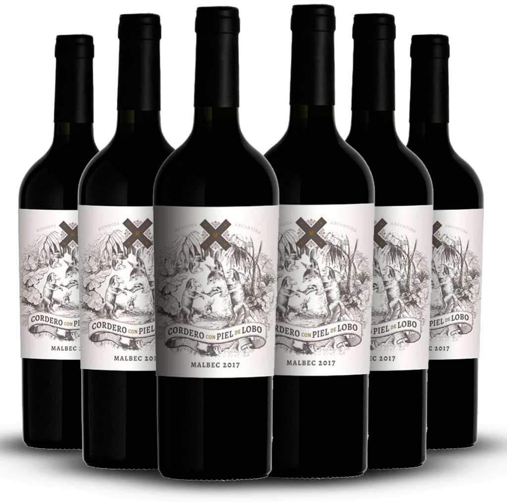 Vino cordero con piel de lobo mendocino promo x 6
