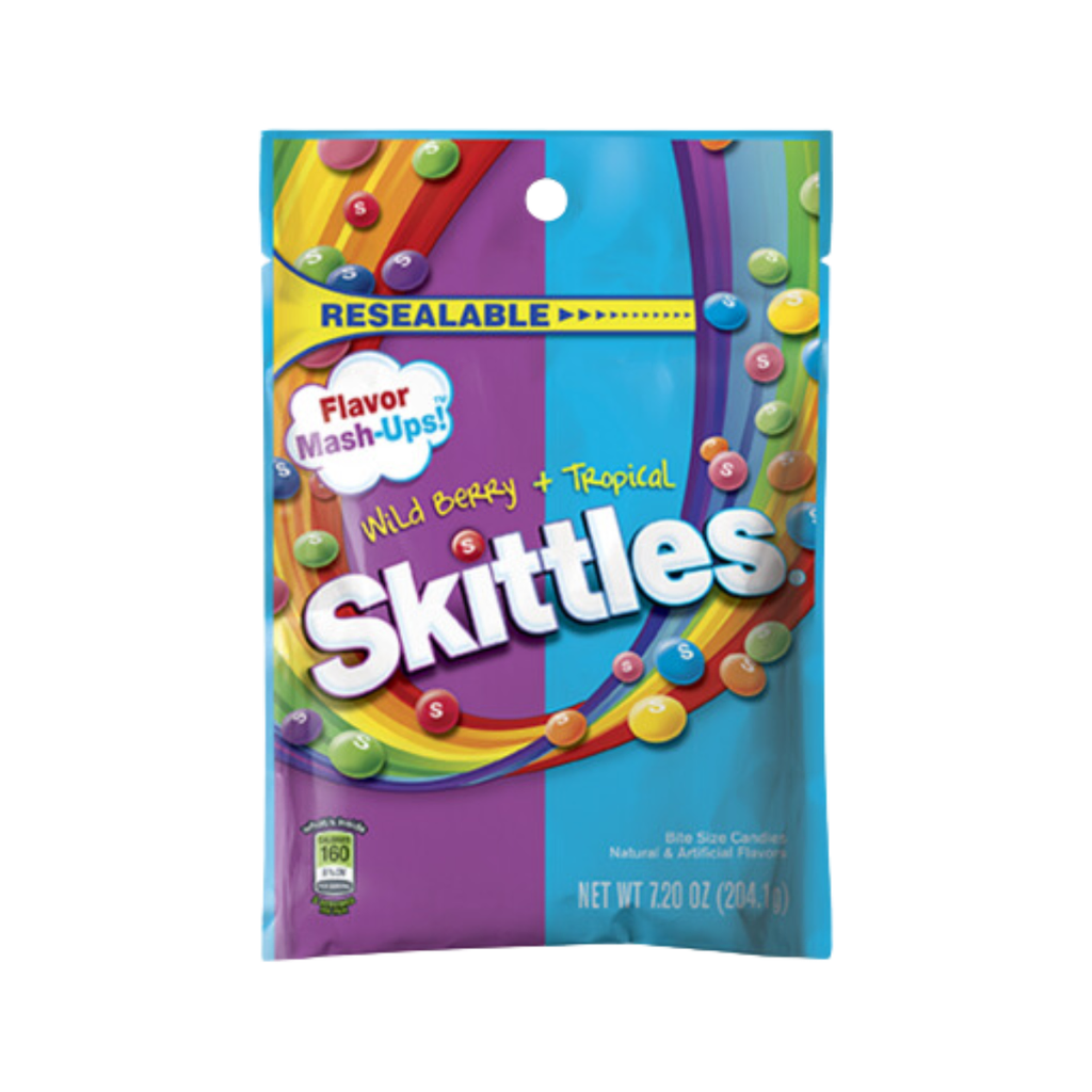 Skittles wild berry + tropical 204.1 gr