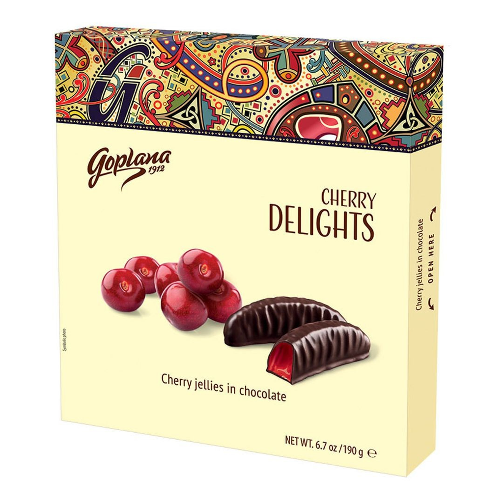 BOMBONERA GOPLANA DELIGHTS CHERRY 190 GR