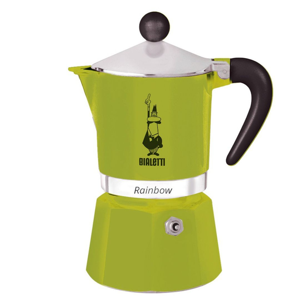 CAFETERA BIALETTI RAINBOW GREEN 3 TAZAS