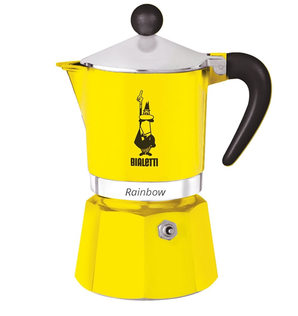 CAFETERA BIALETTI RAINBOW AMARILLA 6 TAZAS