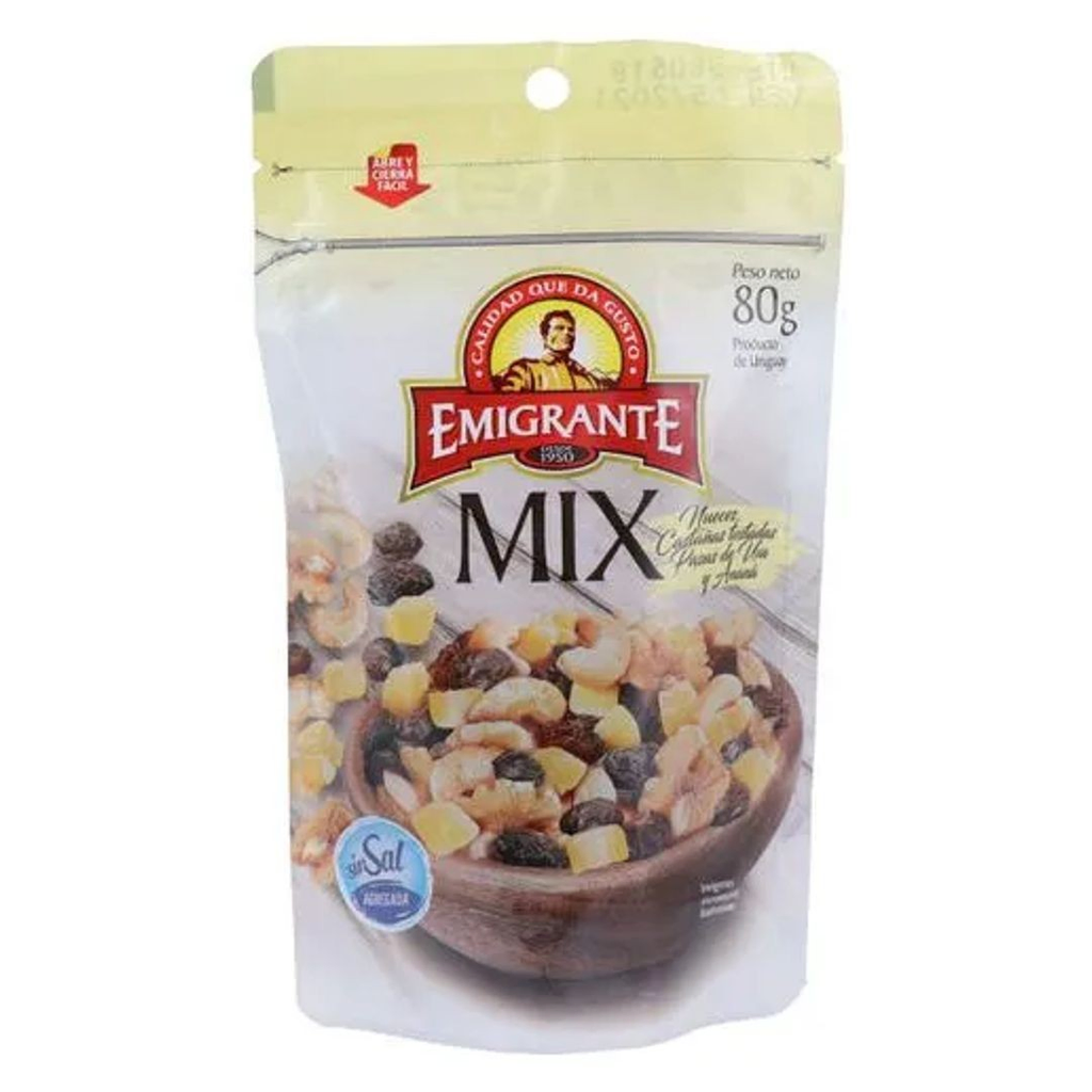 MIX EMIGRANTE NUEZ CASTAÑAS PASAS ANANA 70 GR