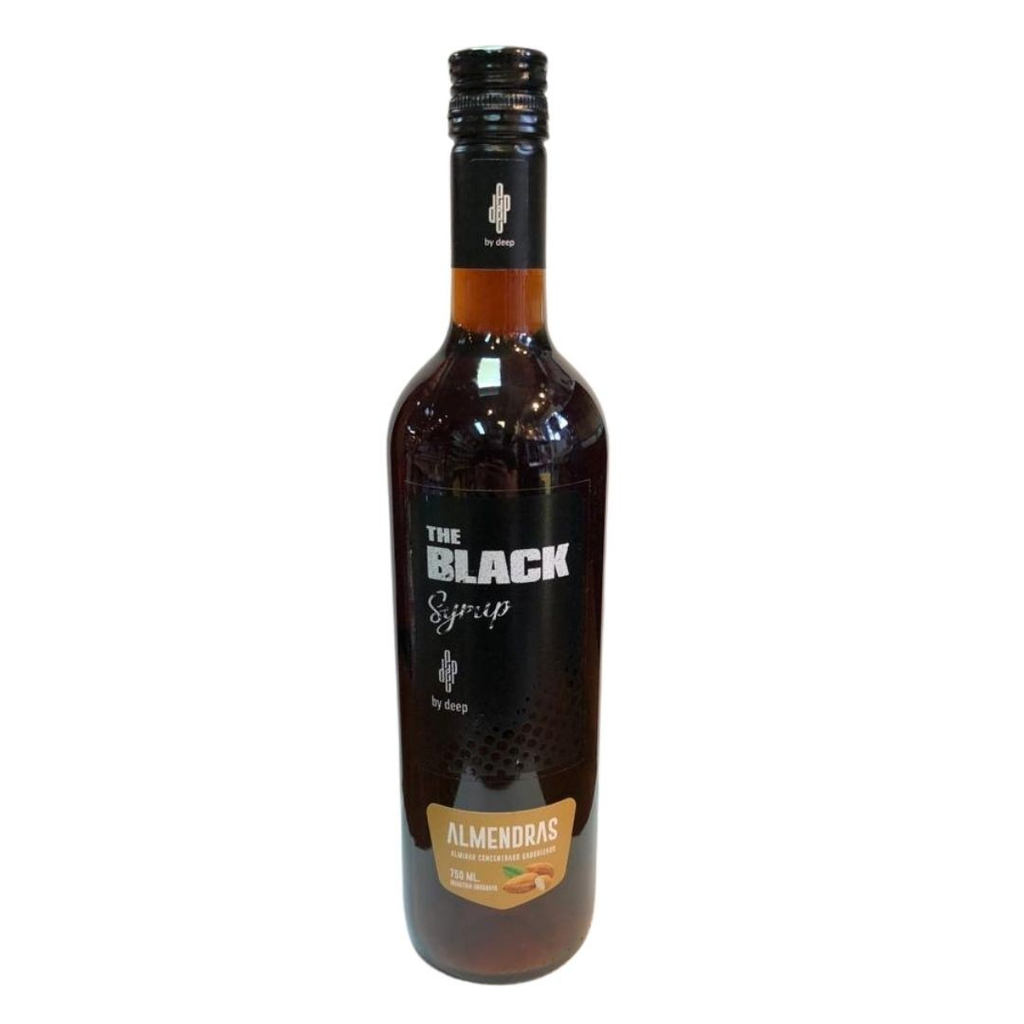 Syrup de almendra the black 750 ml
