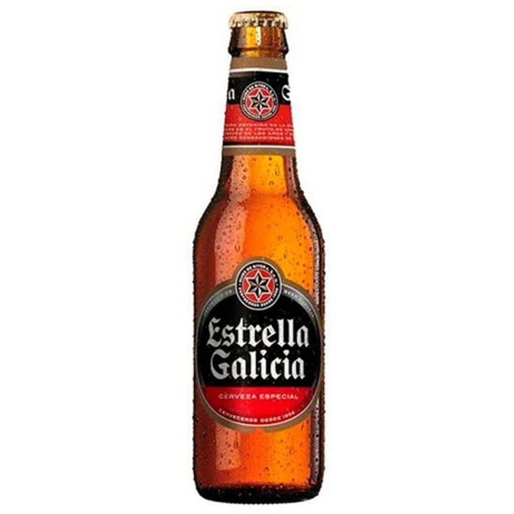 Cerveza estrella de galicia 355 ml botella