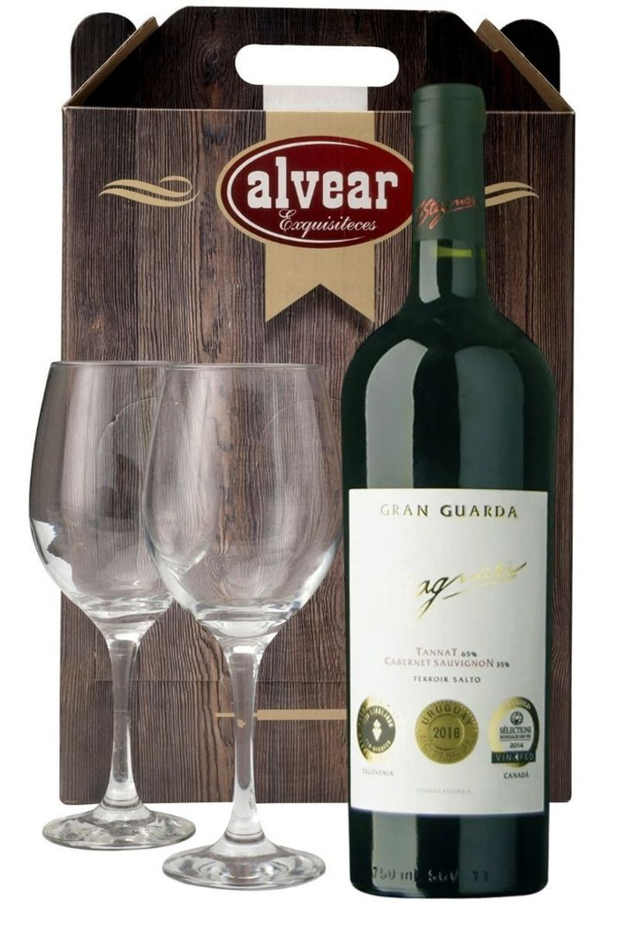 Vino h.stagnari gran guarda + 2 copas