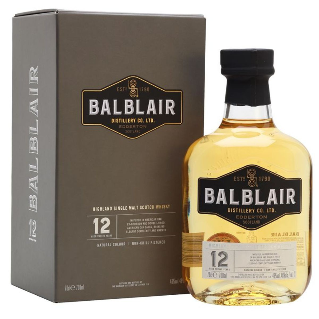Whisky balblair 12 años single malt 700 ml