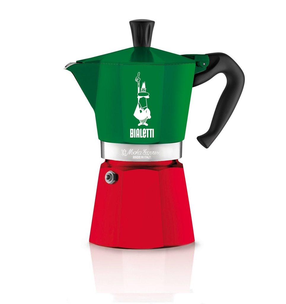 CAFETERA BIALETTI MOKA TRICOLOR 6 TAZAS