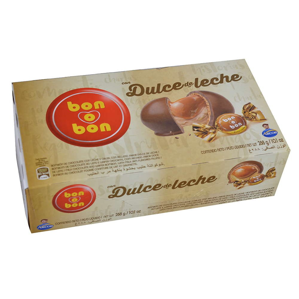 BOMBONERA BON O BON DULCE DE LECHE 18 UNIDADES