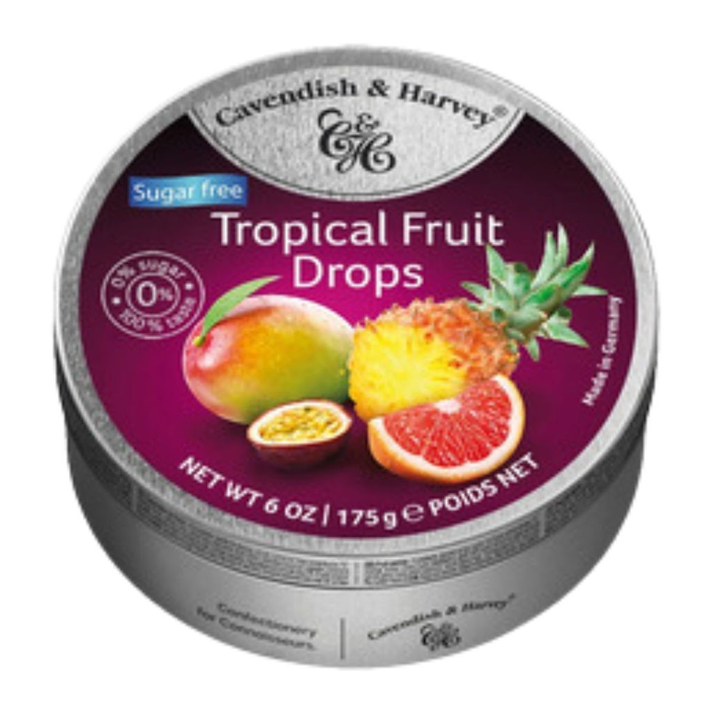 Caramelos c y h frutos tropicales light 175 gr